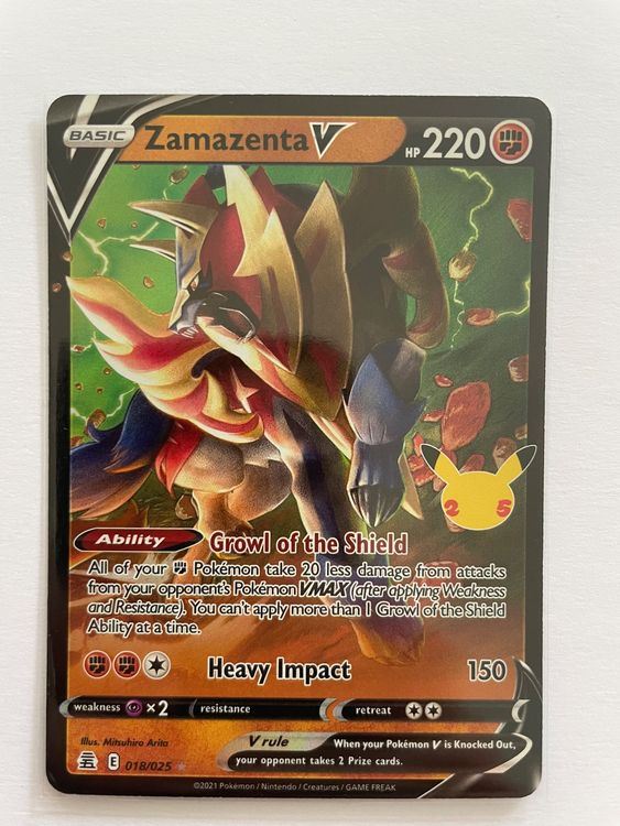 Pokémon Celebrations Zamazenta V | Kaufen Auf Ricardo