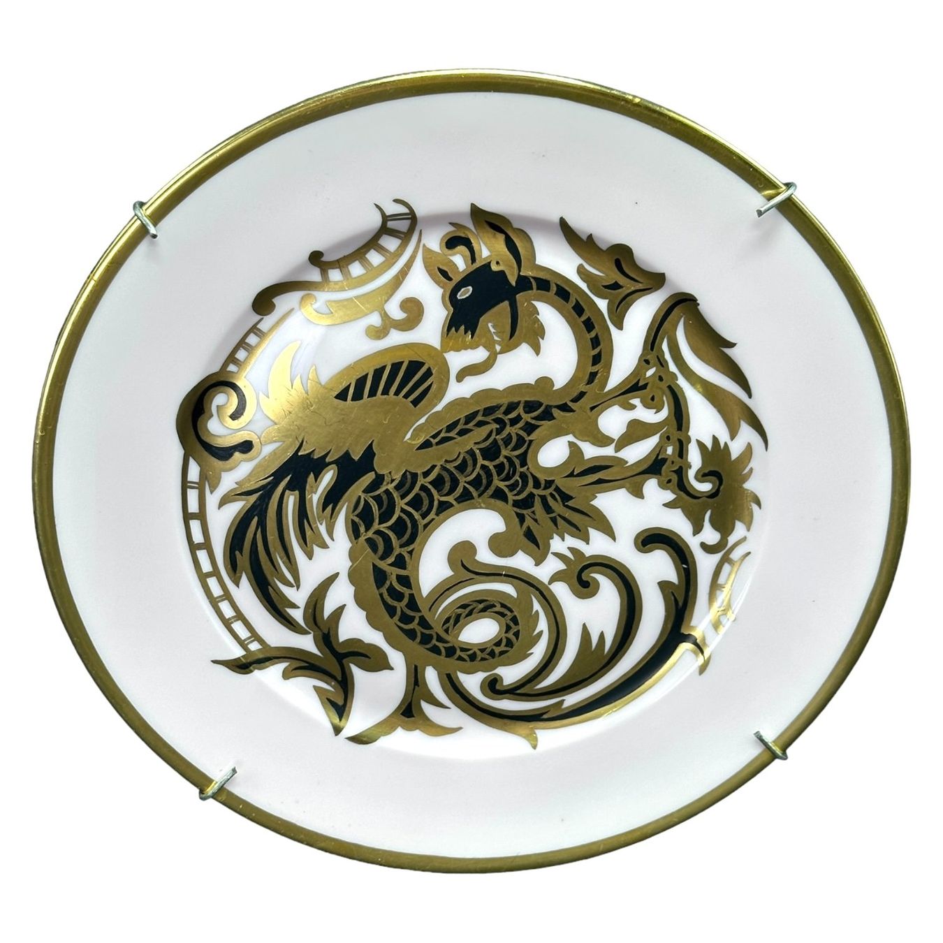 Rosenthal Piatti: Assiette de collection Rosenthal dragon d'or monogramme R.IZ – Usato da Morges venduto da 1tiquaire 5