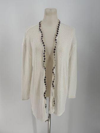 Leichte Strickjacke Gr. M creme-weiss von H&M