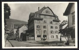 Ennetbaden, Badstrasse mit Hotel Post un