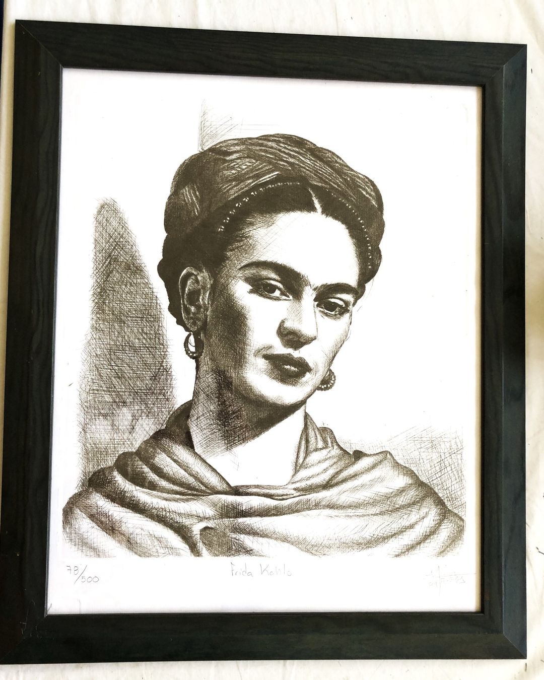 Gemälde: Firmado Tejeida - Radierung - Frida Kahlo – Gebraucht aus Schaffhausen von durruti