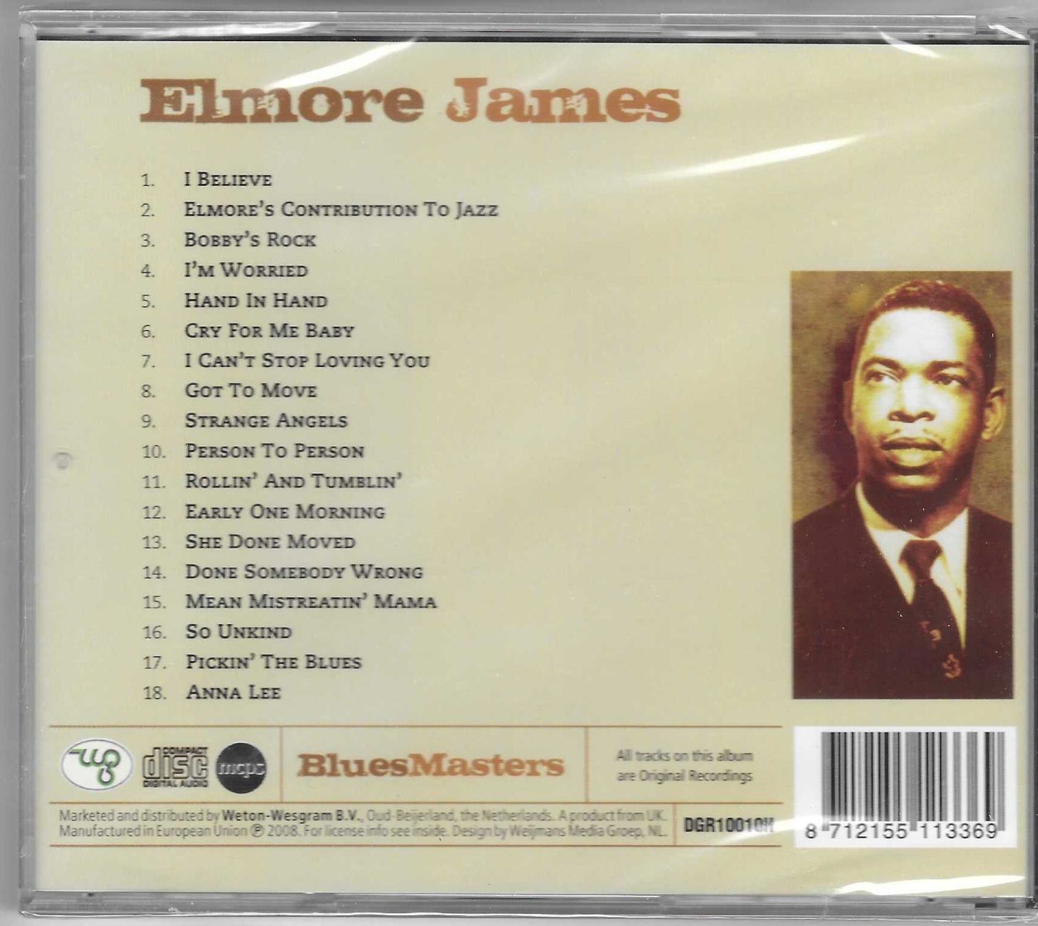 CDs: ELMORE JAMES  -  BLUES MASTERS – Neu und originalverpackt aus Bex von Giorgiob 1