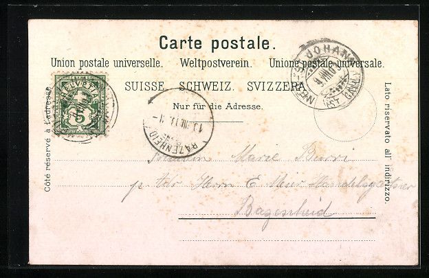 Cartoline postali: Neu-St. Johann, Wasserbrücke und ehem.  – Usato da Berlin venduto da bartko-reher 1