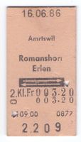 Billette Amriswil - Romanshorn - Erlen