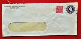 USA COLLEGE ART ASOCIATION NEW YORK PRIVATGANZSACHE 1947