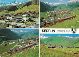 Sedrun gegen den Oberalp-Pass GR