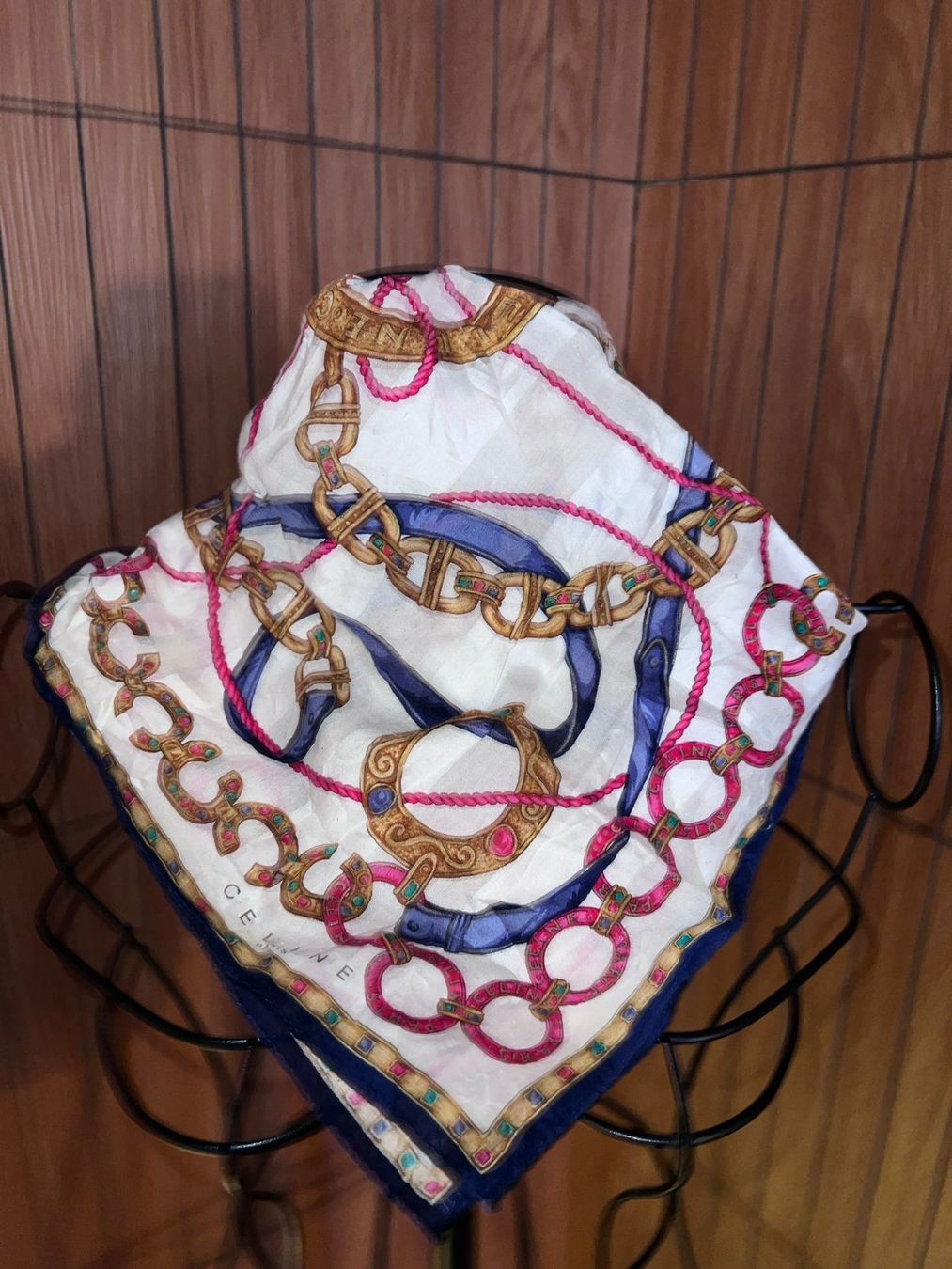 Celine Foulards, Tücher & Schals: Céline Paris Vintage Tuch 46x46 Baumwolle – Gebraucht aus Winterthur von Dejv 1