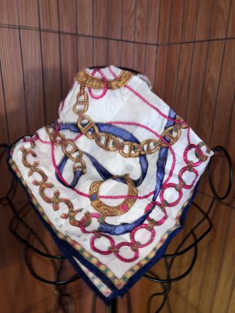 Céline Paris Vintage Tuch 46x46 Baumwolle