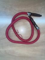 Shisha Schlauch rot aus Holz und Leder