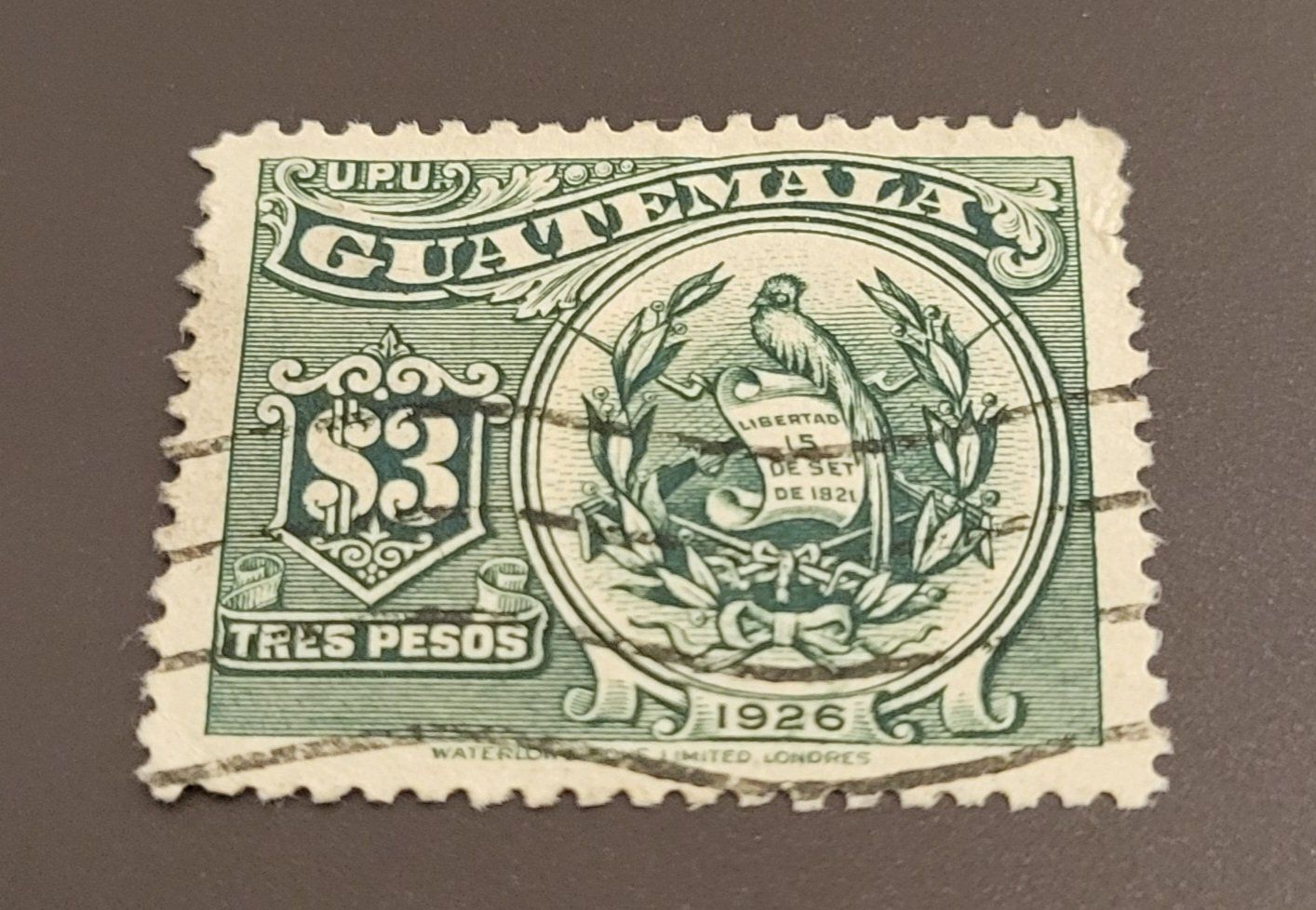 Tutti i francobolli: Guatemala 1924 alte briefmarke – Usato da St Gallen venduto da Stampsalshobby
