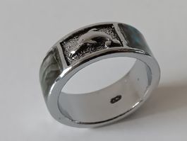 Bague dauphin en argent ??? Silber (???) Ring Delphin
