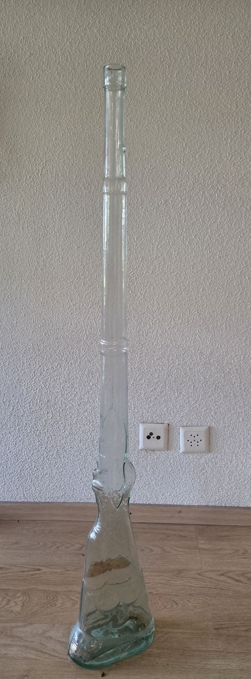 Sonstiges Geschirr & Gläser: Glasflasche Gewehrform transparent gute Grösse – Gebraucht aus Lyss von yil_f8xt