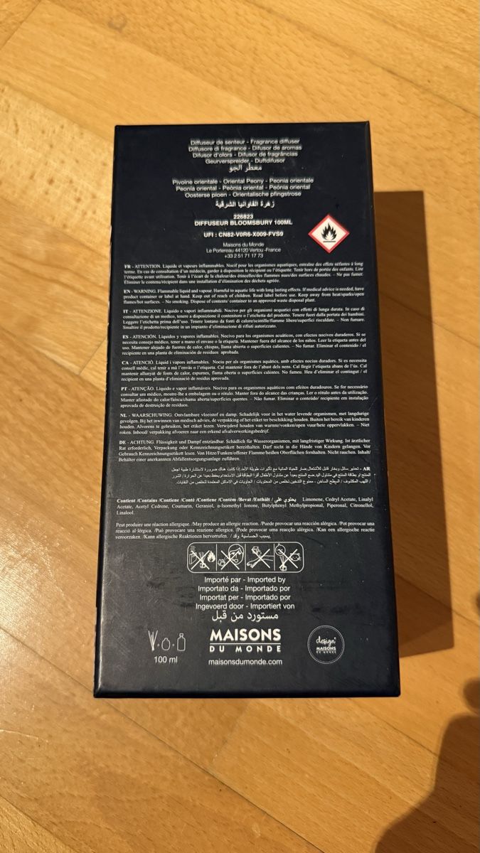Diffusori di oli essenziali: Duftdiffusor Maisons du Monde Pivoine Orientale 100ml – Nuovo e nell'imballaggio originale da Kloten venduto da walderdbeerchen 1