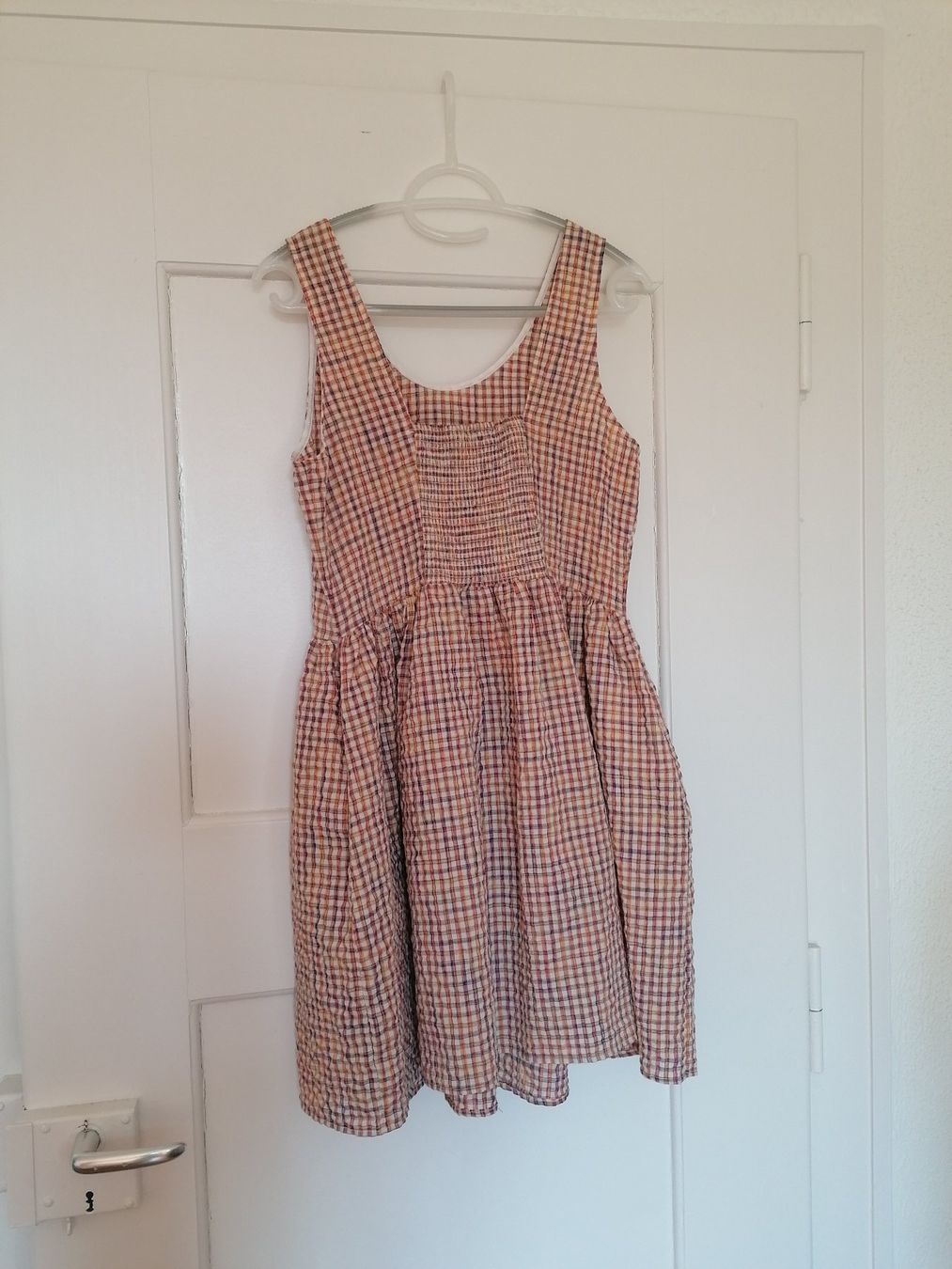 Next Kleider: Next Kleid weiss kariert 40 Baskentaille – Neu (gemäss Beschreibung) aus Liebefeld von Ochotona 2