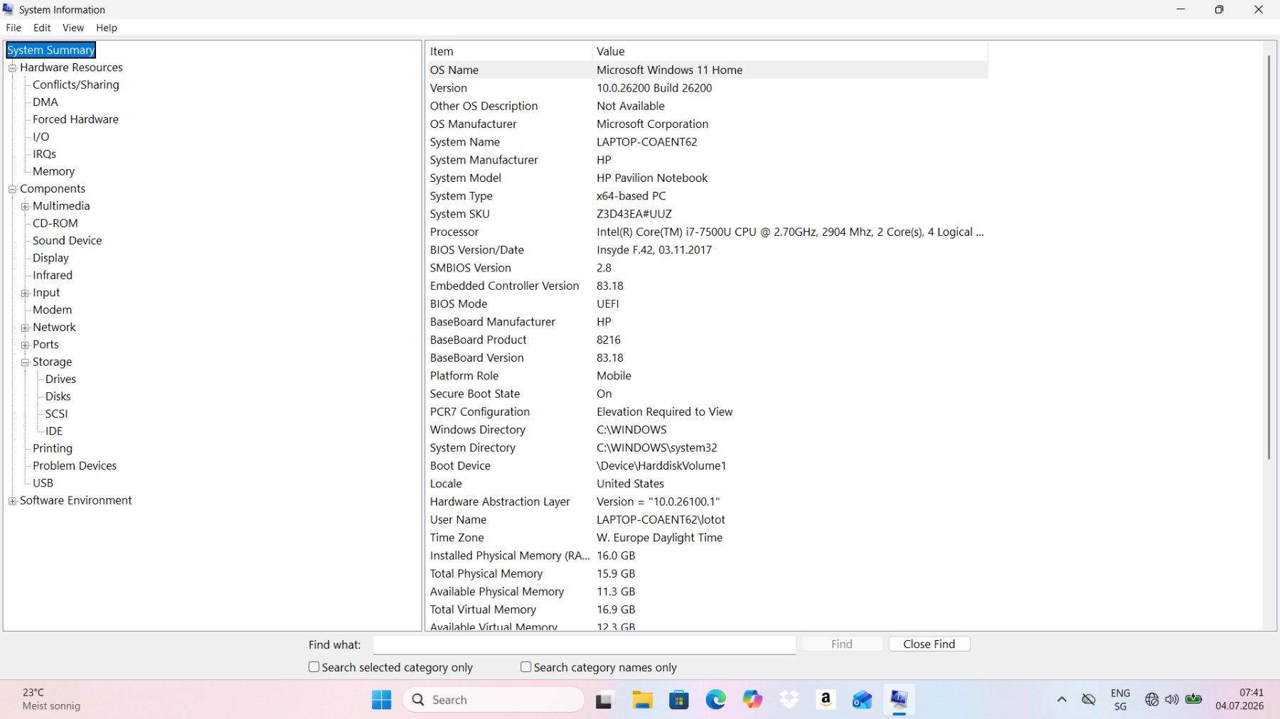 Hewlett Packard Notebook: HP Pavilion Laptop Intel Core i7 Windows 11 Home – Usato da Winznau venduto da cze_rz8c 1