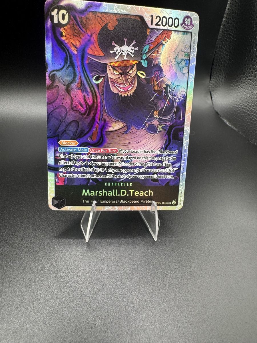 Bandai Carte collezionabili: Marshall D. Teach OP09 093 NM – Nuovo (secondo la descrizione) da Solduno venduto da OPHunters
