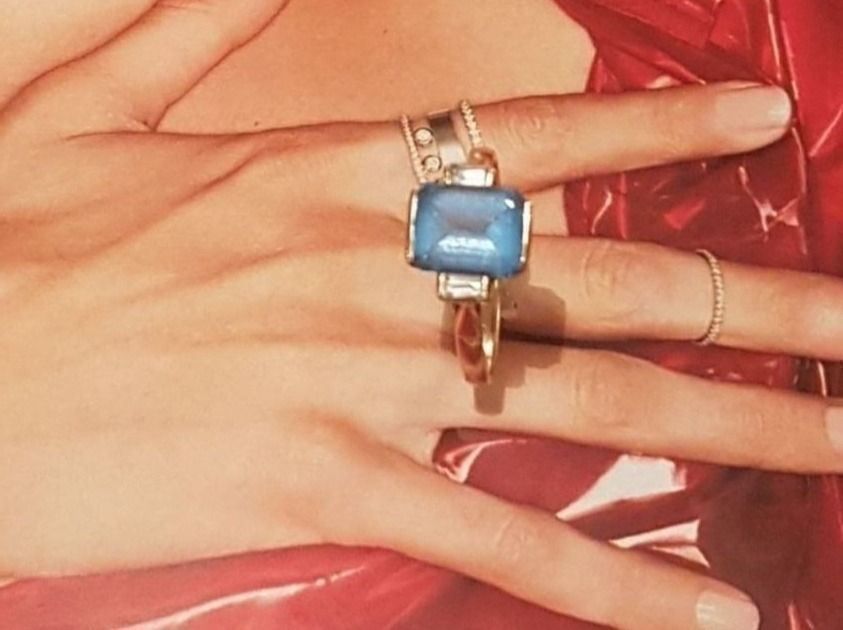 Bagues: Eleganter Ring mit blauem Stein – Neuf (Voir description) à Unterägeri par Altgoldschmuck 4