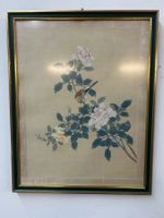 traditionelle chinesische Seidenmalerei Vogel Pfingstrosen