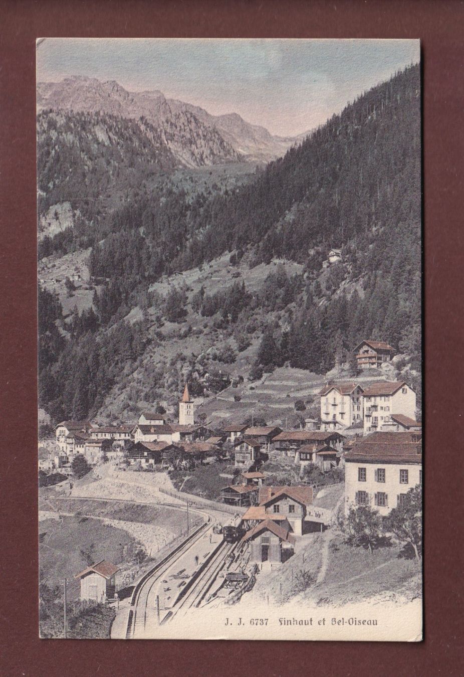 Cartoline postali: FINHAUT et Bel-Oiseau - La Gare – Usato da Pully venduto da nicecards