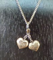 ANHÄNGER HERZ ICH & DU SILBER 925 KETTE * LIEBE*