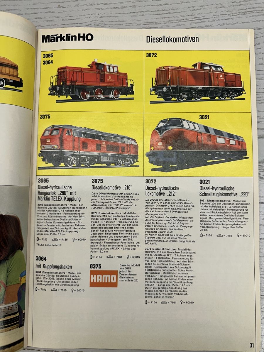 Märklin Modellini di ferrovie: Märklin Katalog 1973 D – Usato da Lupsingen venduto da New-Haven 2