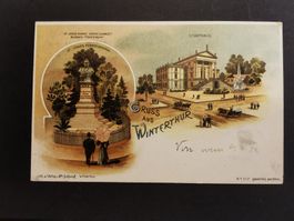 Litho   1898  Winterthur  Top Stück  Ansichtskarte