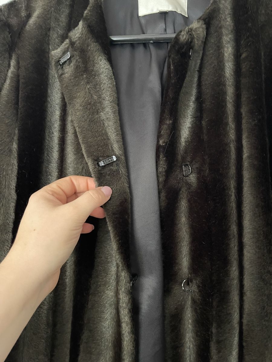 Cappotti: Schicker Kunstpelzmantel Gr. 38 dunklebraun – Usato da Bremgarten AG venduto da arl_8nbf 3