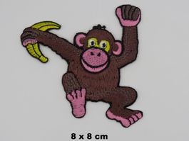 AFFLI mit BANANE - Aufnäher - Aufbügler - Stickerei - 8x8 cm
