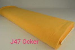 Baumwolljersey Ocker Uni