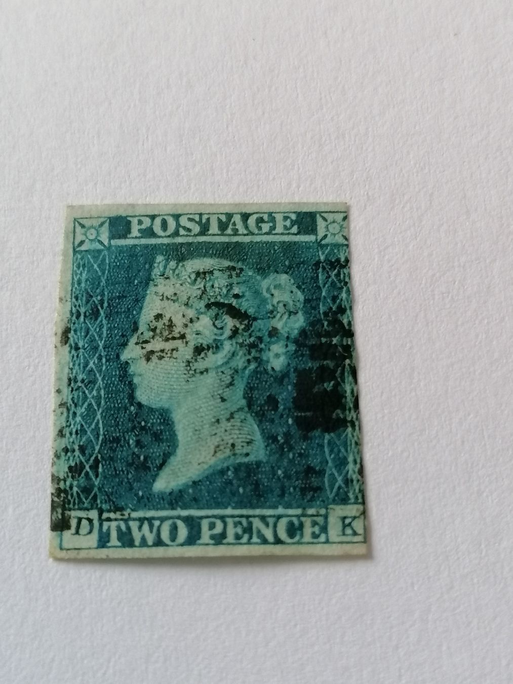 Tous les timbres: Two pence blue 1841, Platte 4  – D'occasion à Happerswil par tschergi