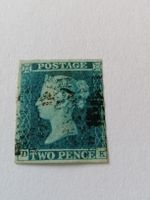Two pence blue 1841, Platte 4 