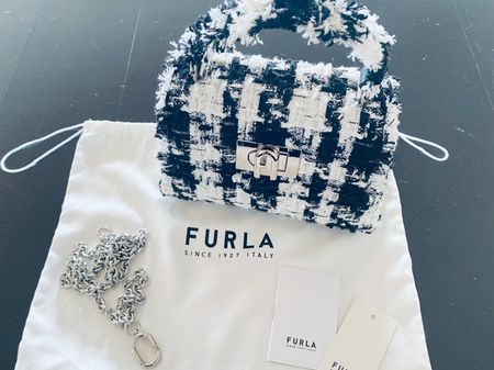FURLA: Henkeltasche Mini 1927, Couture, Tweed, NP: 495