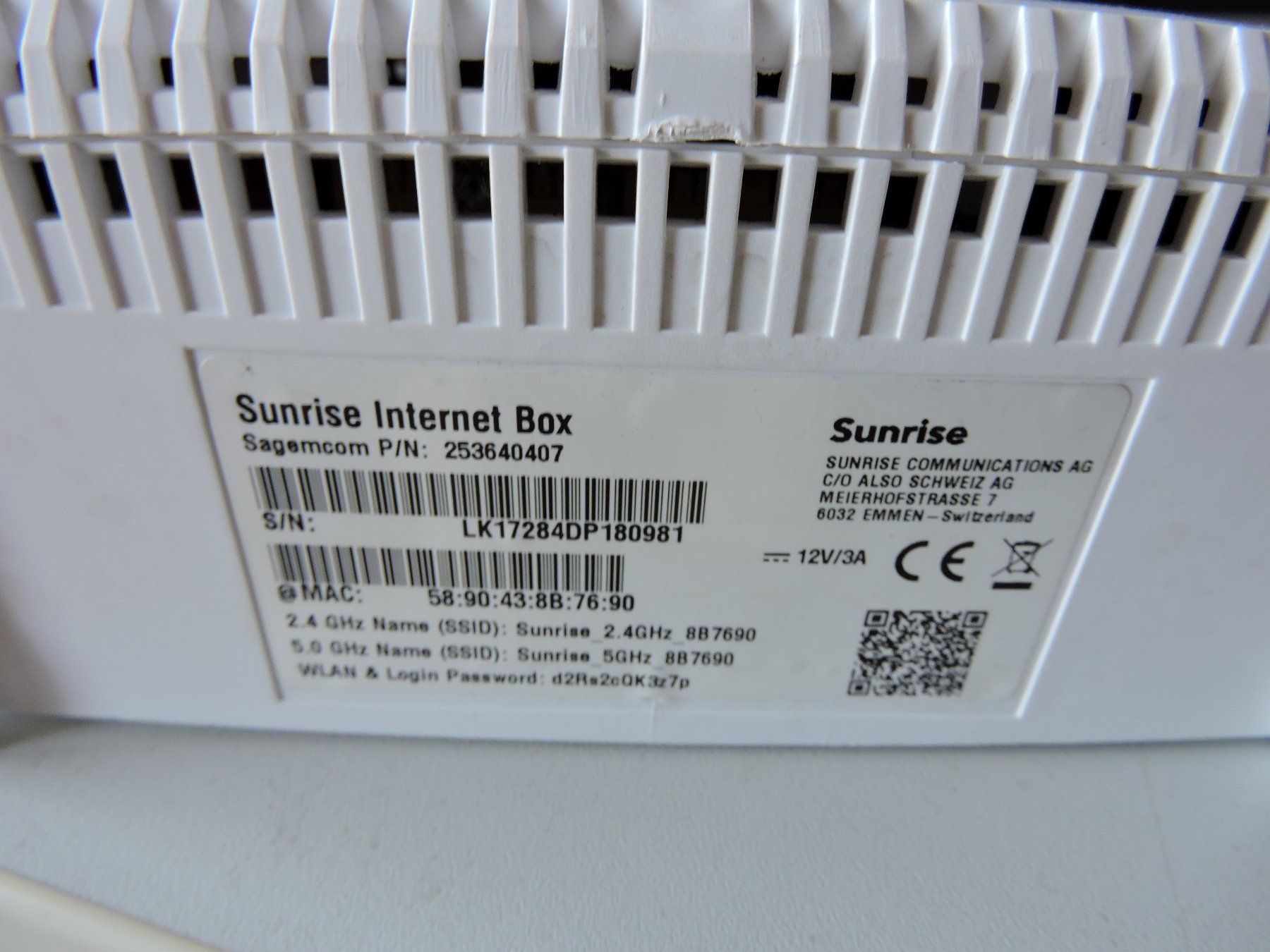 Sunrise Modems & Router: Sunrise Router – Gebraucht aus Hauptwil von Borusse01 4