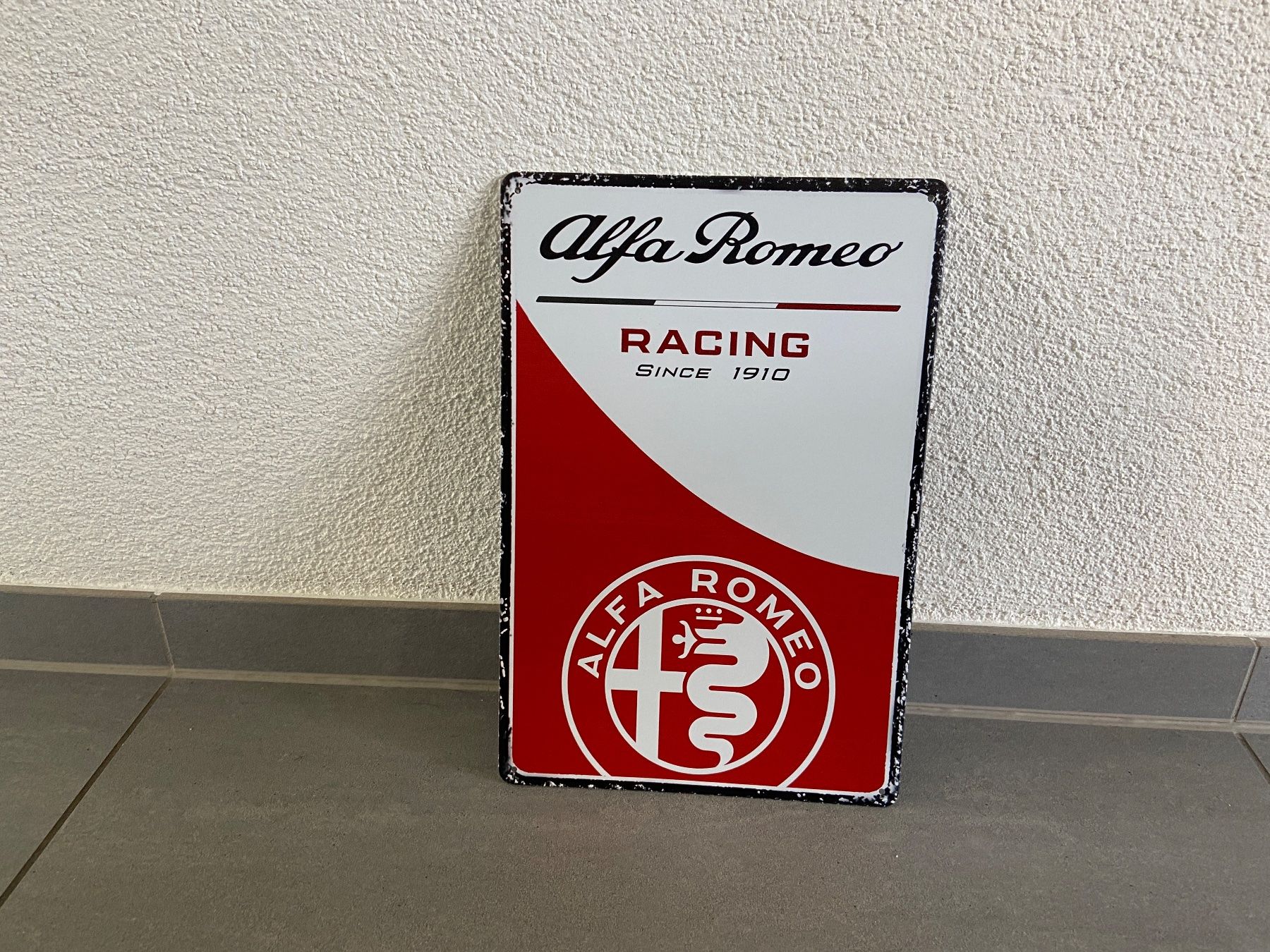 Insegne: ALFA ROMEO RACING  / ANGEBOT METALL SCHILD – Nuovo e nell'imballaggio originale da Seon venduto da Aaargauer01 2