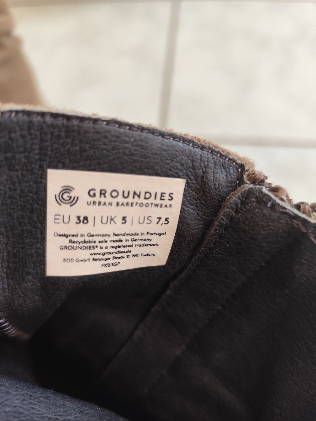 Damenschuhe: Barfusschuhe von Groundies, Leder – Gebraucht aus Hittnau von Britta06 3