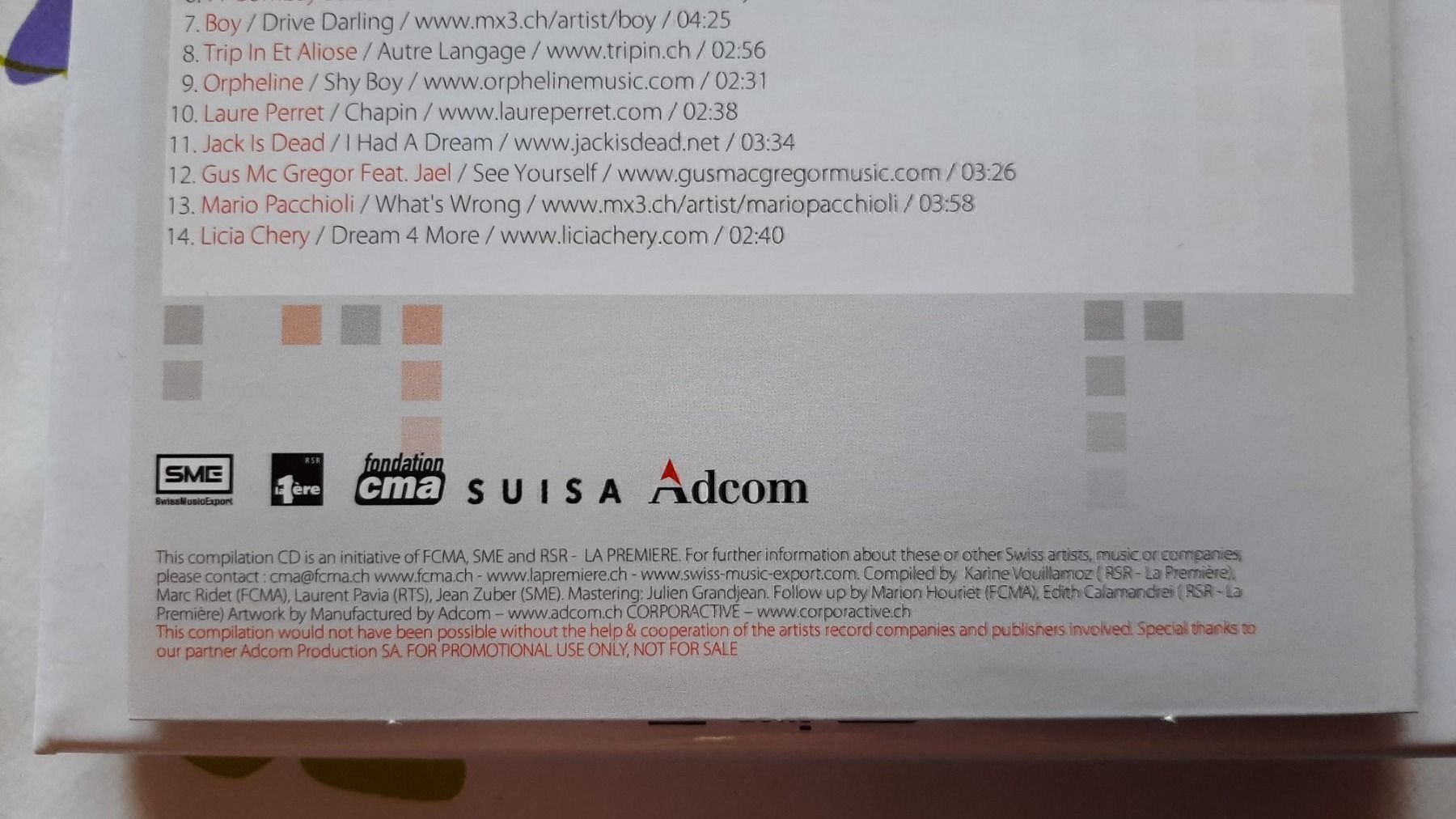 CDs: cd Label Suisse 2 Cds Rock pop divers – Gebraucht aus Pully von bro_n52j 7