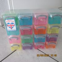 Aufbewahrungsboxen Set, Rainbow, 16 Stück neu
