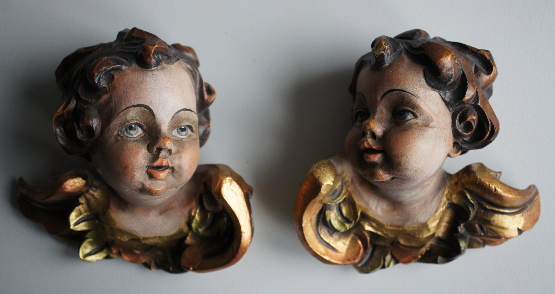 Statuette: Zwei Holz-Engel – Usato da Kriens venduto da 1mars10
