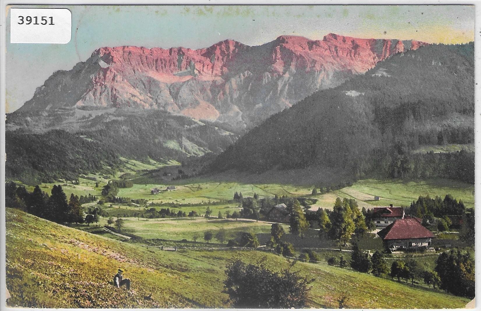 Ansichtskarten: Eigenthal mit Pilatus - Litho – Gebraucht aus Ettingen von Kartenplanet