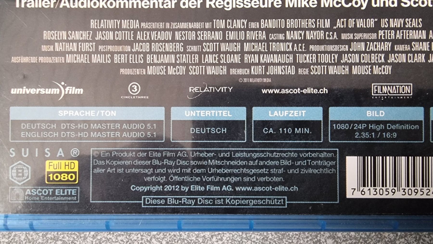 Tutti i DVDs: Blu Ray - Act of Valor – Usato da Oetwil am See venduto da fineli2 1