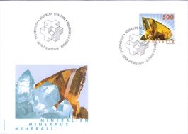 2002 FDC Mineralien_Bergkristall+Titanit  KW 22.00