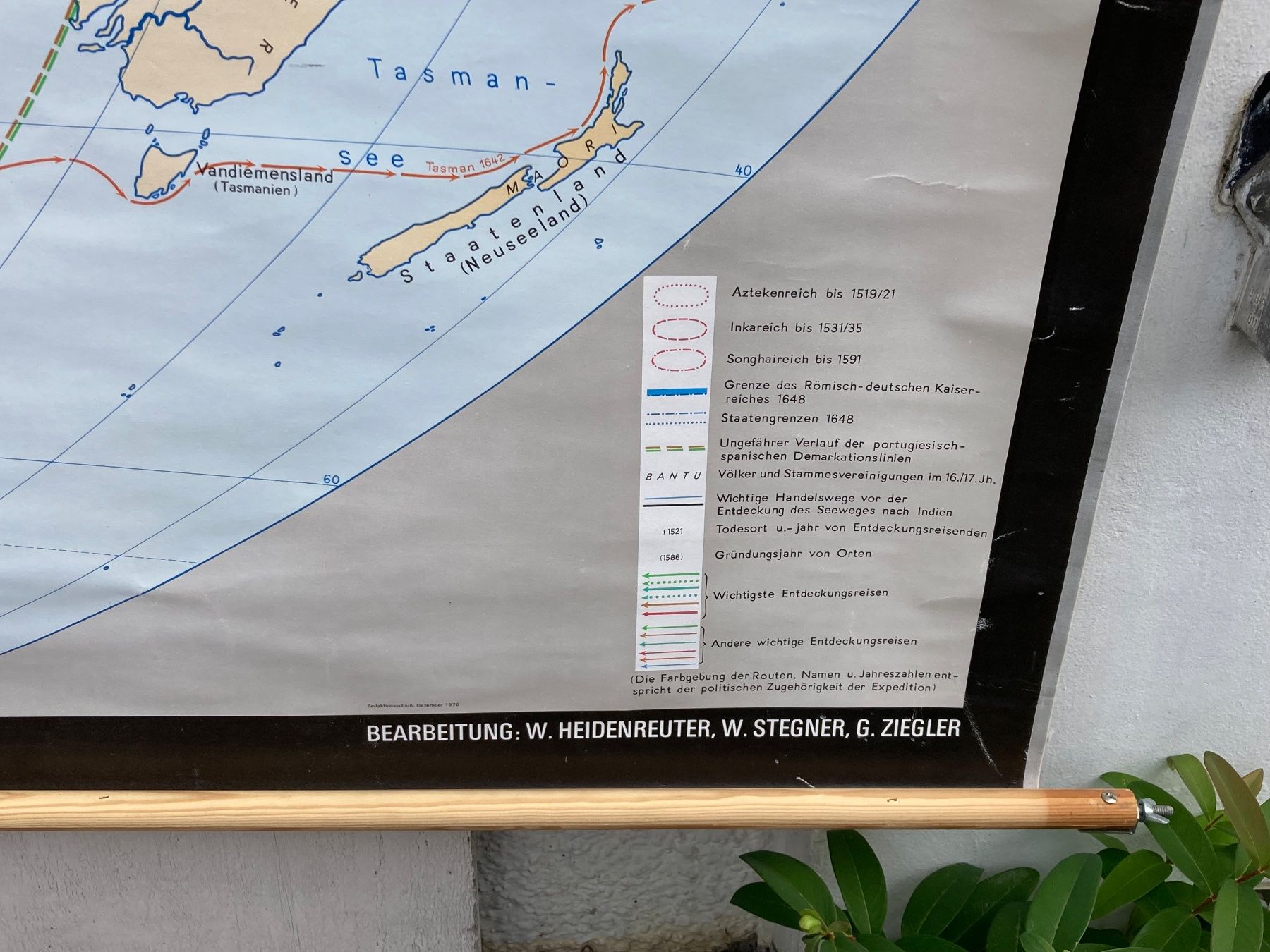 Landkarten & Atlanten: Grosse alte Schulkarten Geographische Entdeckungen Kolonien – Gebraucht aus Bern von Jwpm66 3
