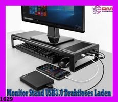 Monitor Stand USB3.0 Wireless Charging