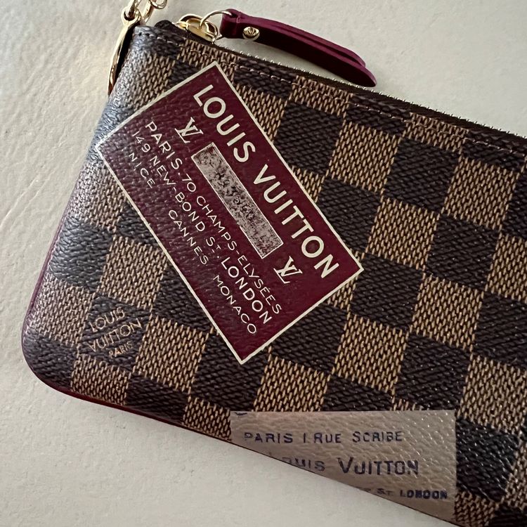 Louis Vuitton Damier Ebene Trunk Labels Milla Pochette N63080