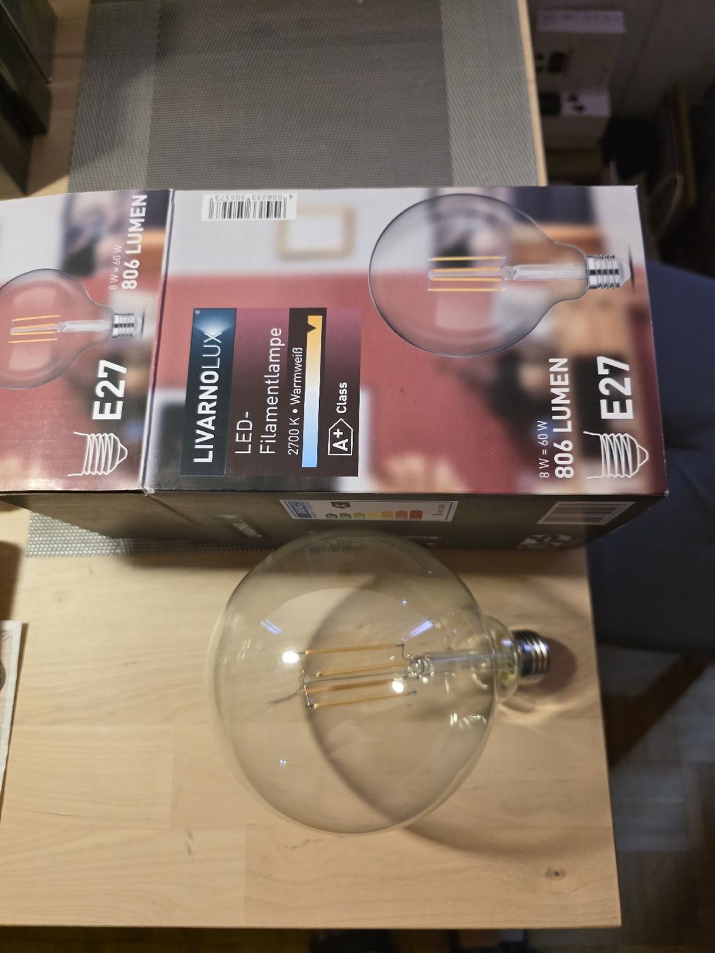 Lampes: LED Filament Lampe E27  warmweiss – D'occasion à Reiden par pavlo41 3