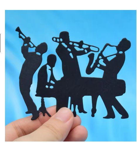 Sciablone: Neue  Stanzschablone  Jazz-Band NEU – Nuovo e nell'imballaggio originale da Effretikon venduto da wenuss 3