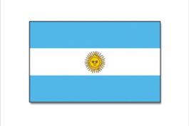Fahne Argentinien, Material Polyester, Größe ca. 90 x 150 cm