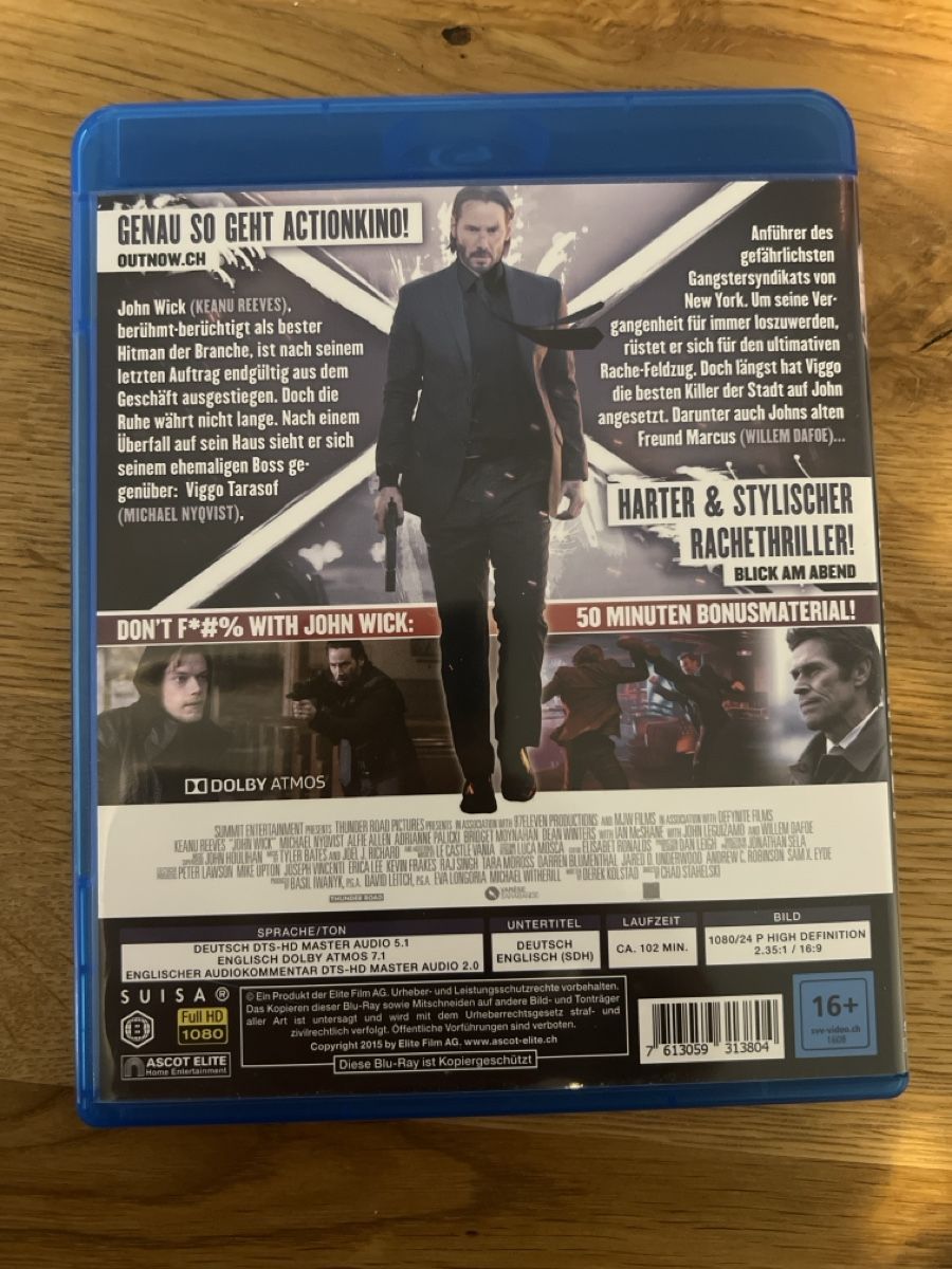 Alle DVDs: John Wick Blu-ray – Gebraucht aus Steffisburg von balboa_76 1