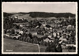 AK Burgdorf, Ortsansicht mit Schloss und Kirche