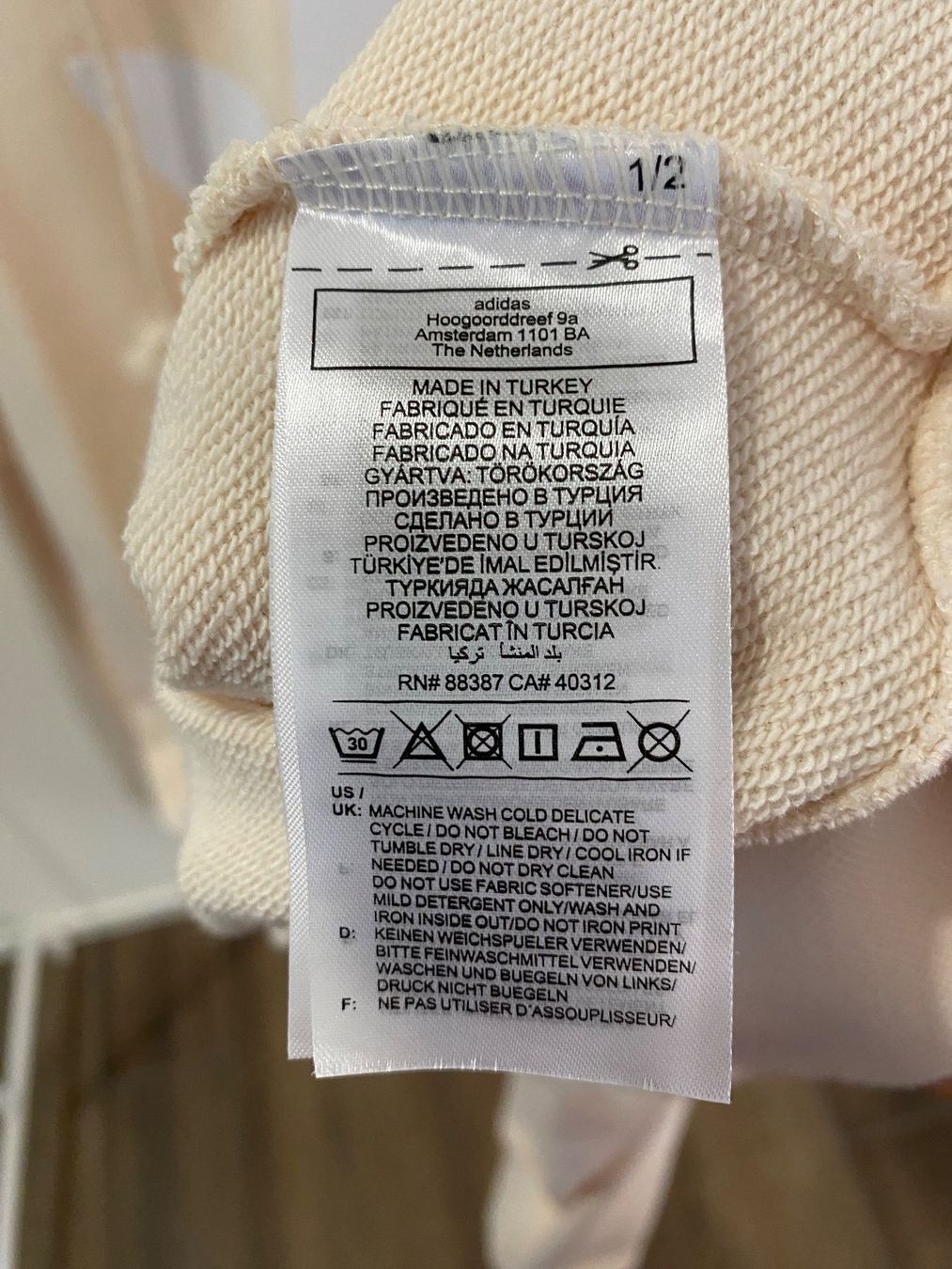 Adidas Maglioni & Felpe: Adidas Plus Size Hoodie Pullover hellbeige Gr. 3X – Usato da Pratteln venduto da a23_j2gs 8